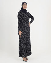 Floral Grace Printed Rayon Abaya