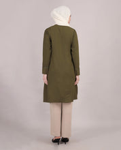 Ripe Olive Laced Top