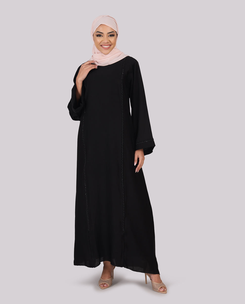 Black Charisma Embellished Abaya