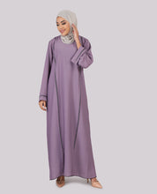 Lavender Grace Embellished Flared Sleeves Abaya