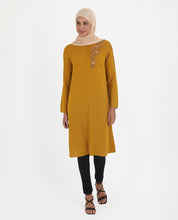 Golden Drop Rayon Embroidered Top