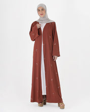 Rustic Grace Belted Open Abaya