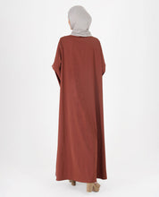 Rustic Grace Belted Open Abaya