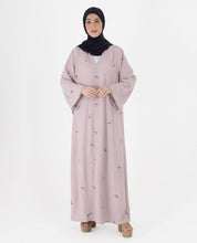 Lilac Love Belted Open Abaya