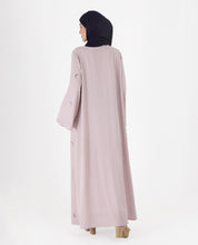 Lilac Love Belted Open Abaya