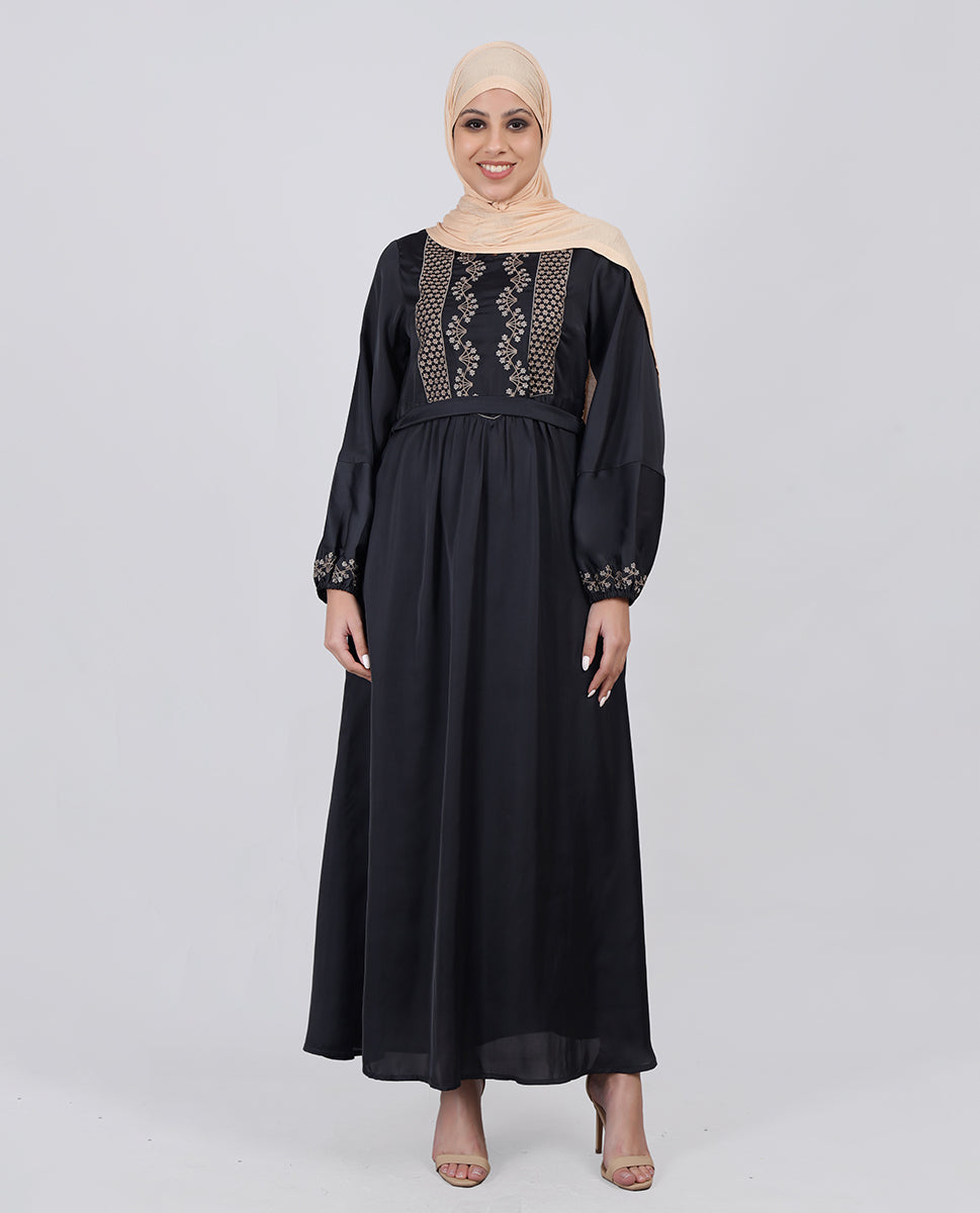 Grey Mirage Luxury Embroidered Abaya