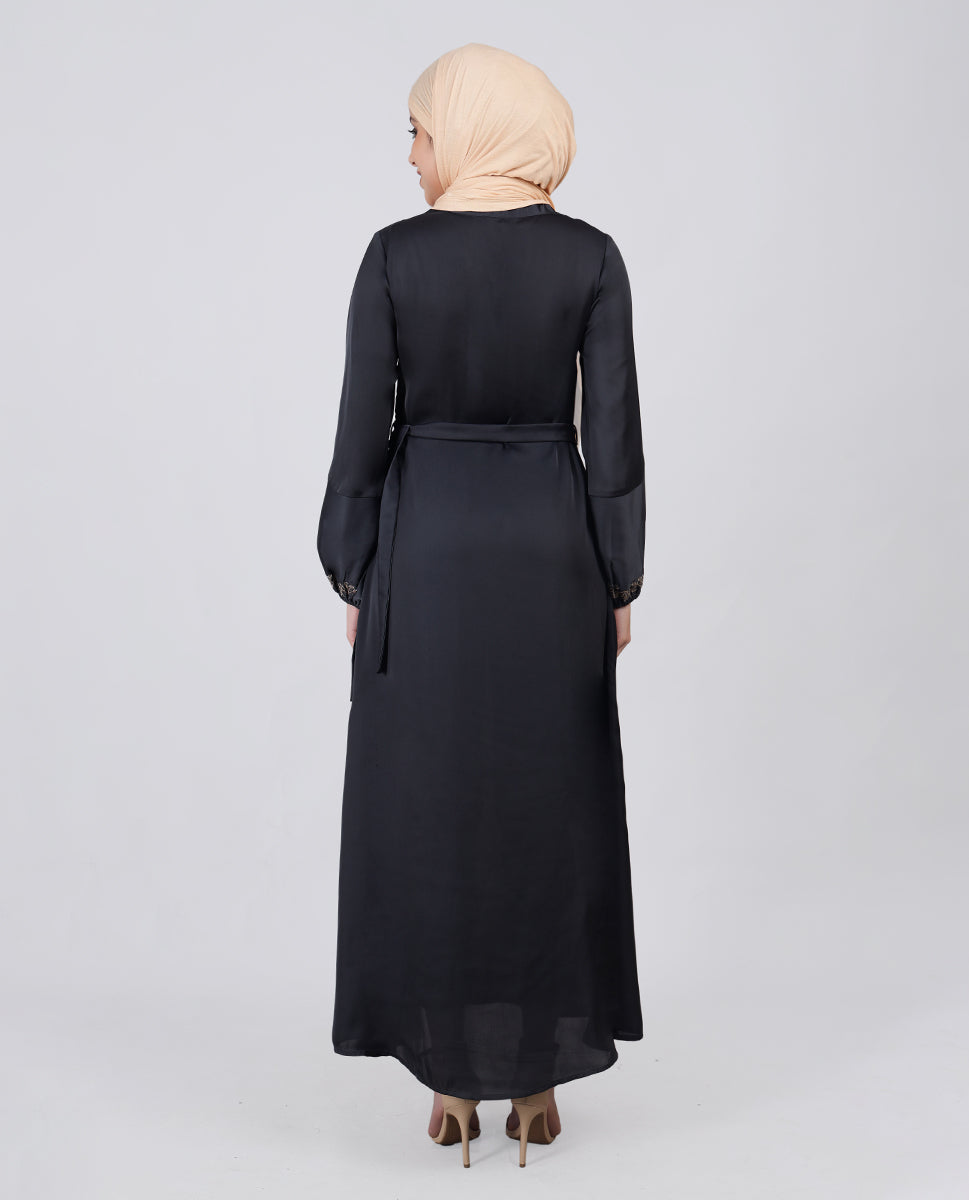 Grey Mirage Luxury Embroidered Abaya
