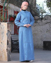 Ice Blue Denim Essential Jilbab
