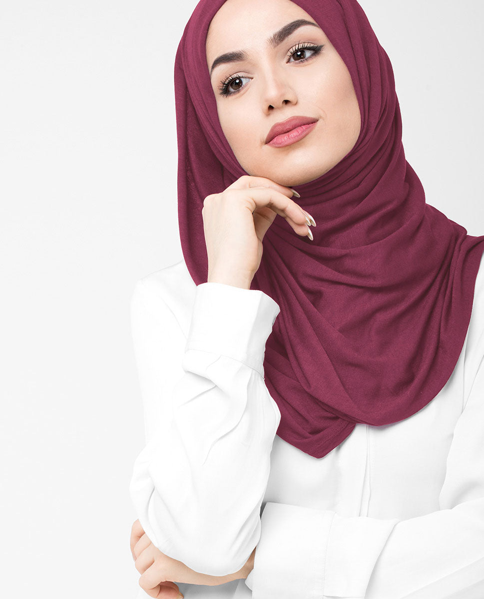 Rumba Red Viscose Jersey Scarf