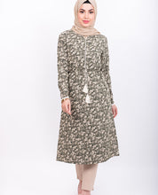 Green Floral Midi Dress