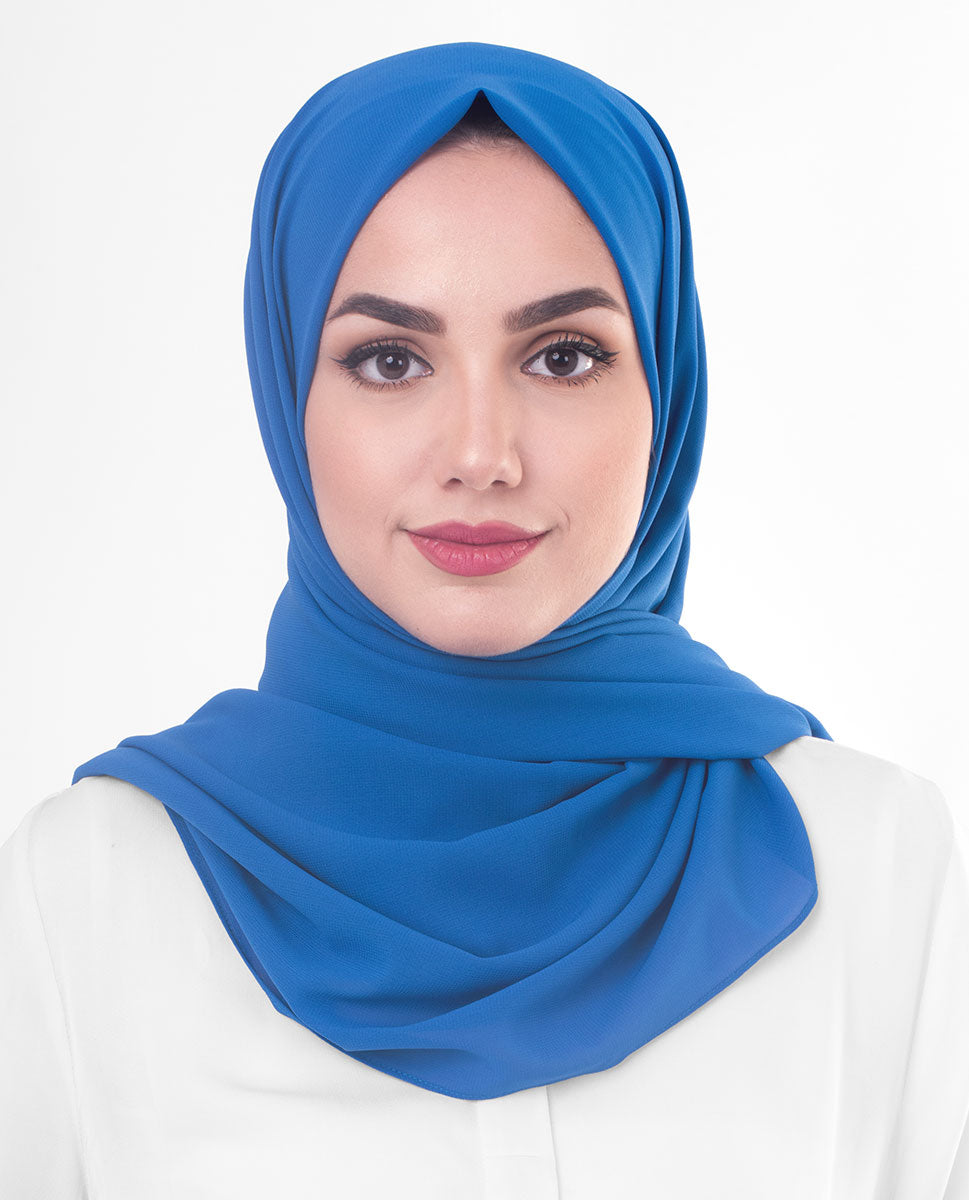 Princes BlueCotton Voile Scarf
