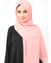 Pale Blush Poly Georgette Scarf