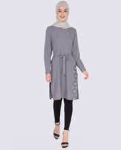 Blue Hue Belted Shirt Dress