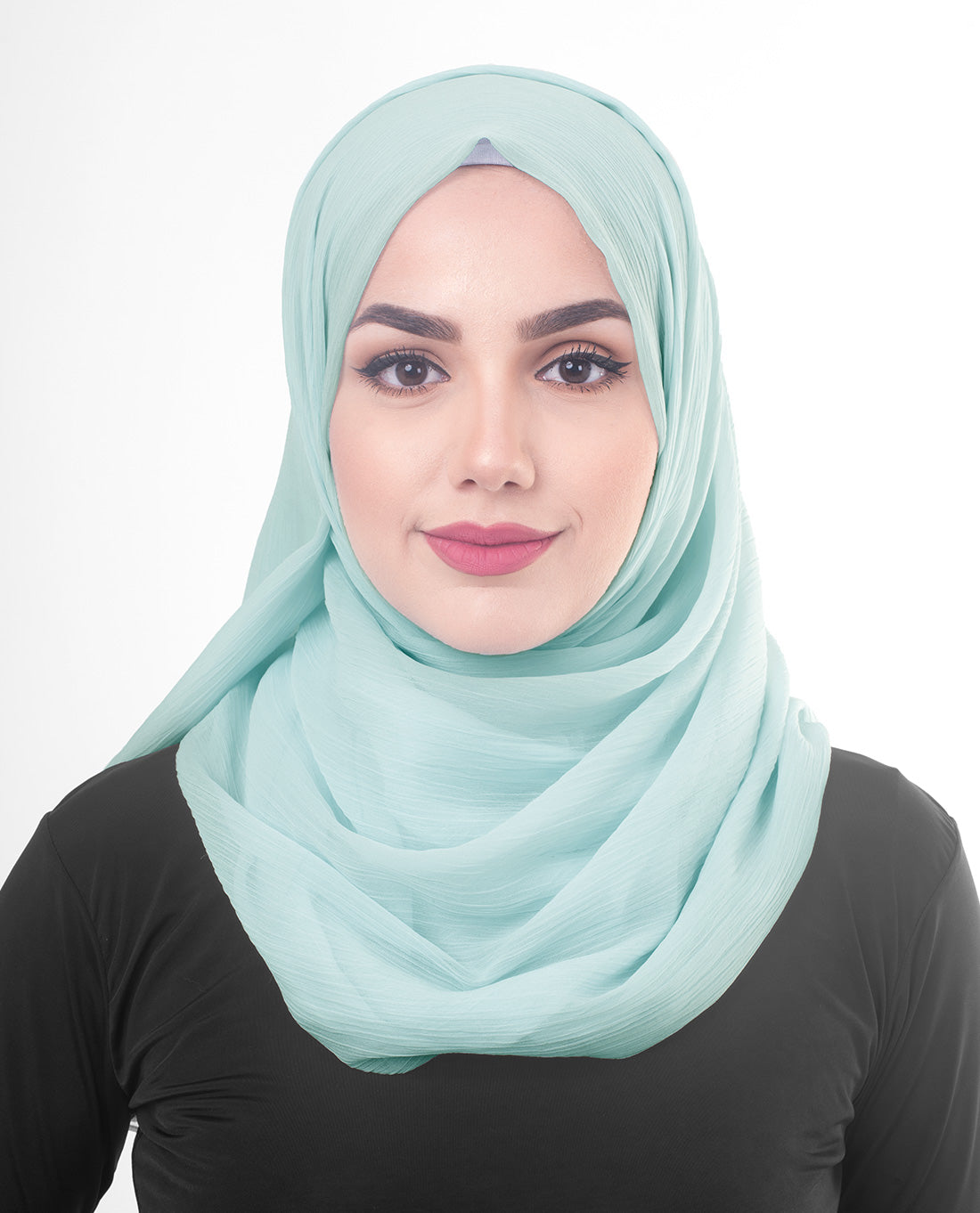 InEssence Poly Chiffon Blue Glow Scarf
