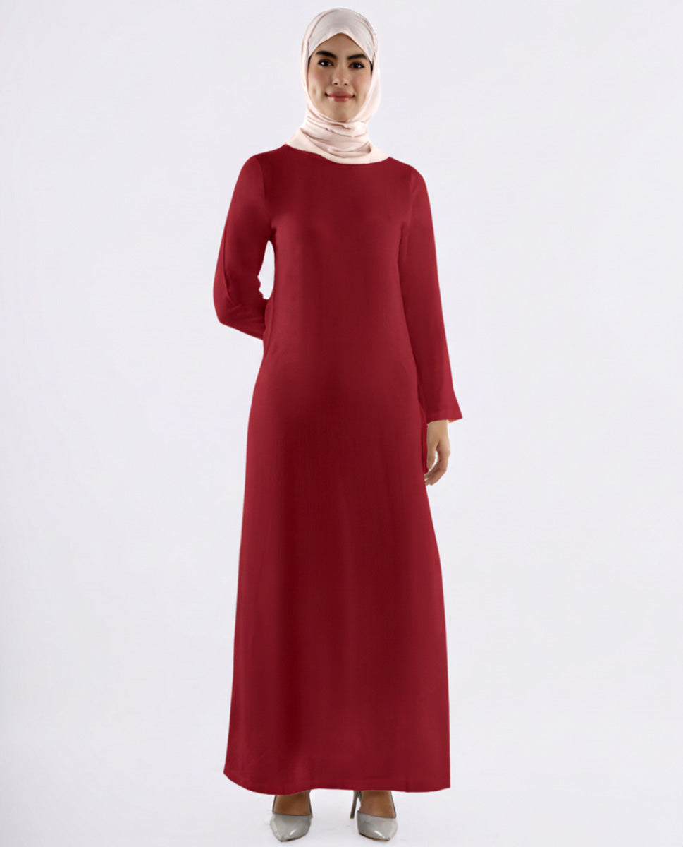Maroon Under Abaya