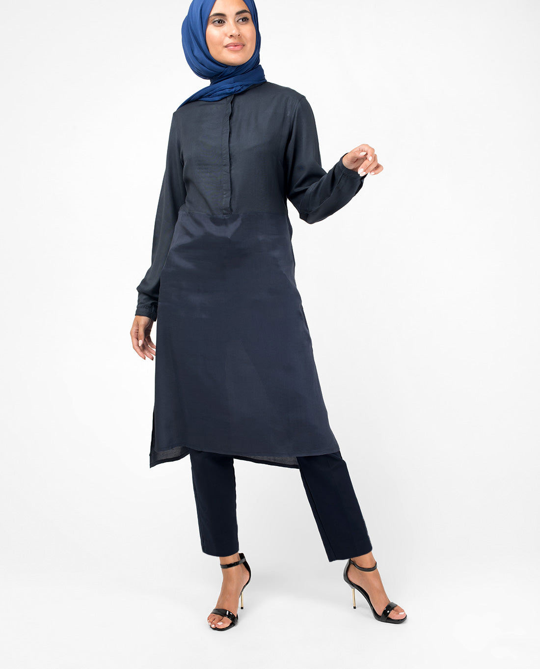 Black Smart Midi Dress