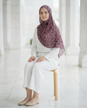 Mauve Flow Printed Georgette