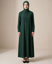 Bottle Green Urban Hooded Abaya