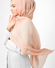 InEssence Poly Chiffon Scallop Shell Pink Scarf1