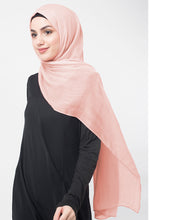 Pale Dogwood Pink Cotton Voile Scarf