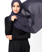 Loganberry Purple Cotton Voile Scarf