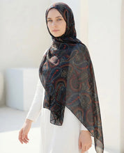 Midnight Paisley Printed Georgette