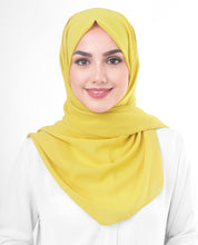 Celery Yellow Poly Georgette Scarf