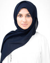 Peacoat Poly Georgette Scarf