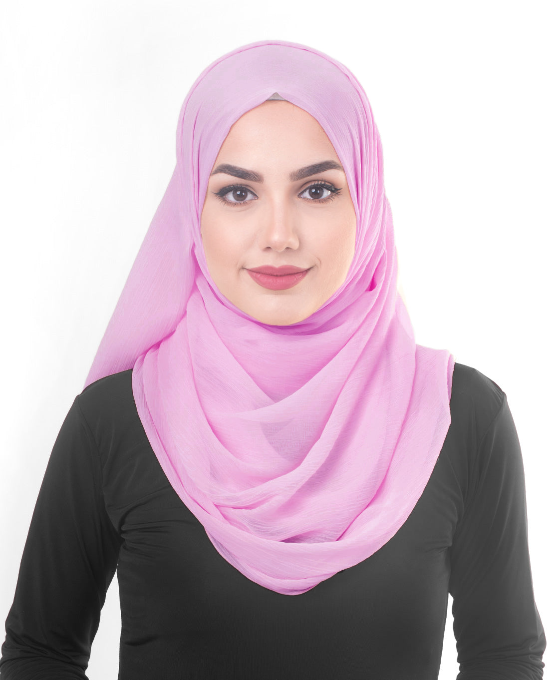 Violet Tulle Poly Chiffon Scarf
