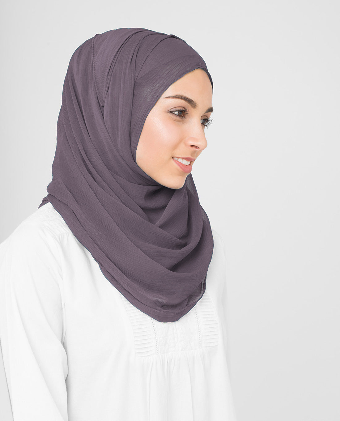 Grape Compote Poly Chiffon Scarf
