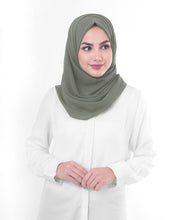 silver grey poly georgette scarf