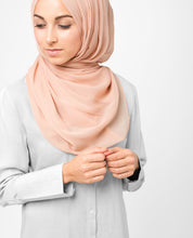 InEssence Poly Chiffon Scallop Shell Pink Scarf1
