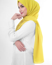 Celery Yellow Poly Georgette Scarf