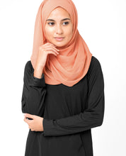 Carnelian Orange Poly Chiffon Scarf