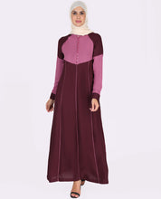 Peach And Maroon Feminine Touch Jilbab