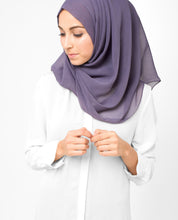 Purple Sage Poly Chiffon Scarf