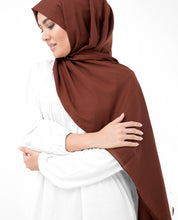 Cinnamon Stick Brown Cotton Voile Scarf