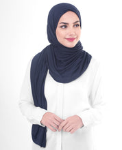 Mood Indigo Blue Viscose Jersey Scarf