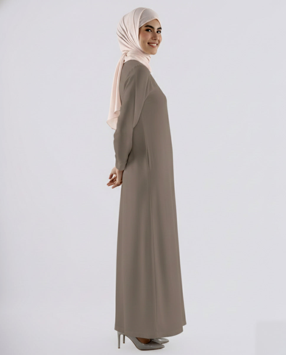 Gray Under Abaya