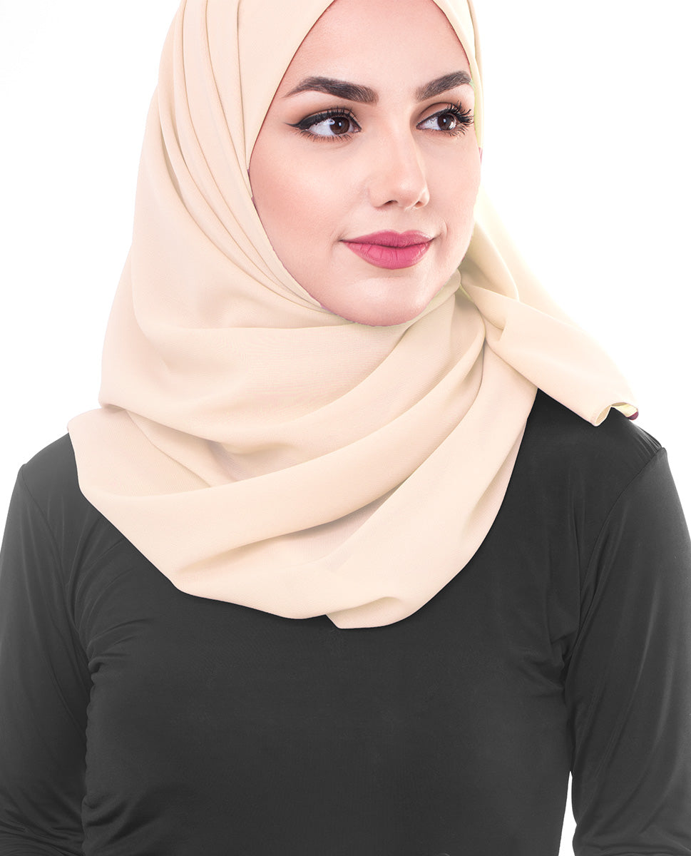 Macadamia Poly Georgette Scarf