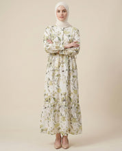 Chiffon Pastel Floral Abaya