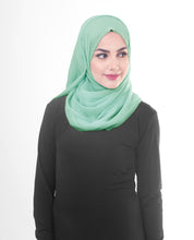 Cameo Green Poly Chiffon Scarf