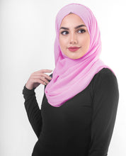 Violet Tulle Poly Chiffon Scarf