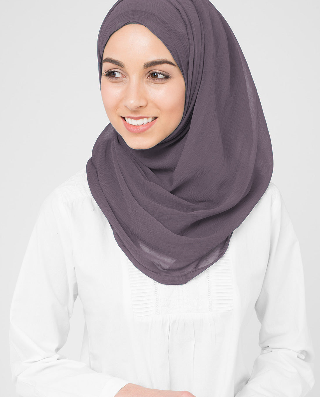 Grape Compote Poly Chiffon Scarf