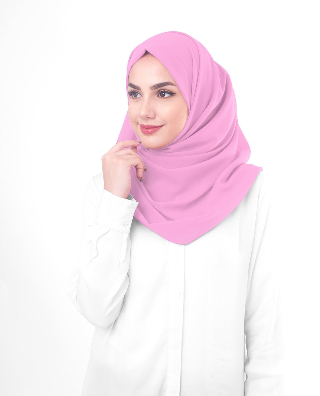 Violet Poly Georgette Scarf