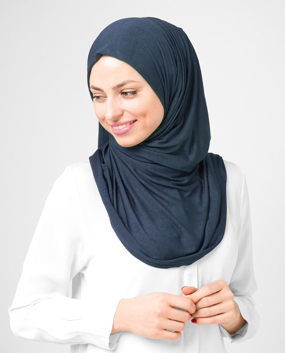 Black Iris Viscose Jersey Scarf