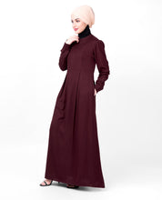 Cherry Double Pleat Maxi Abaya
