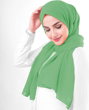 Forest Green Cotton Voile Scarf