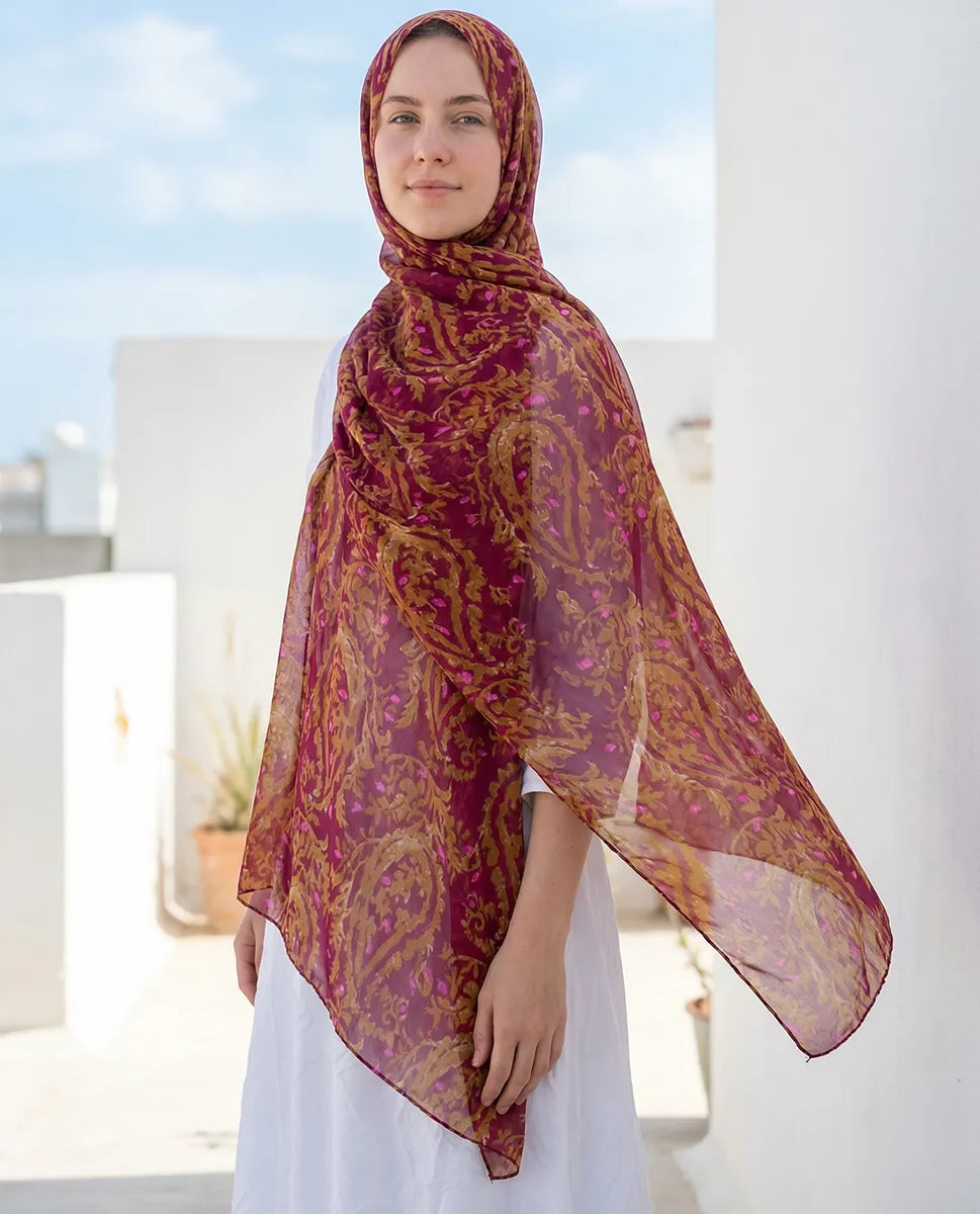 Amber Royale Printed Georgette