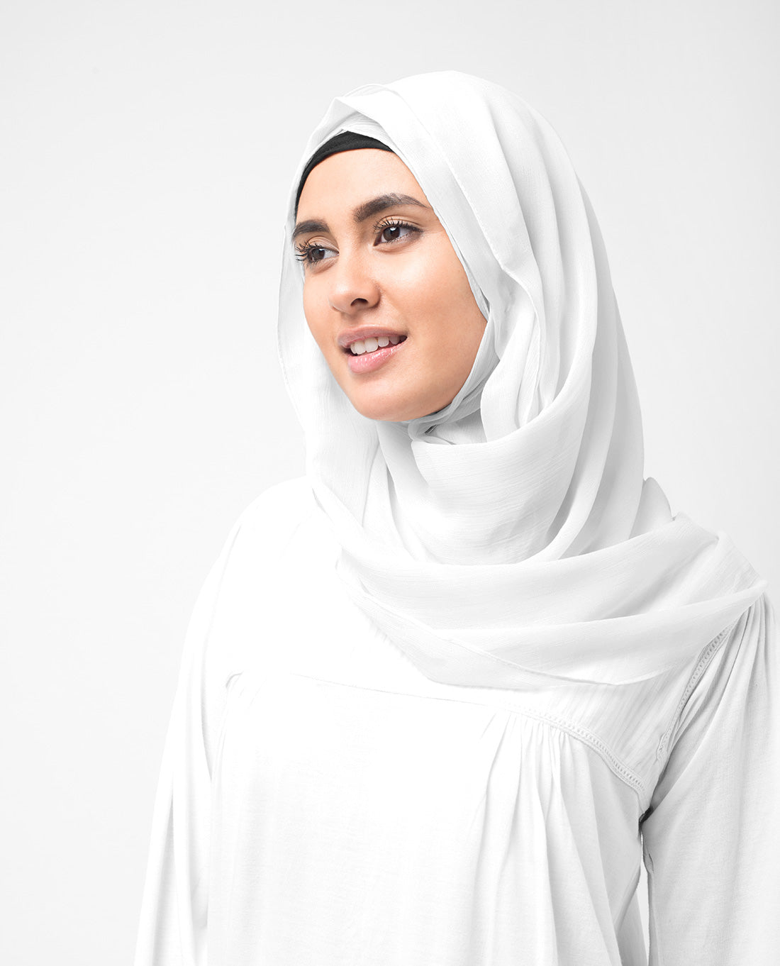 Windchime Grey Polychiffon Scarf